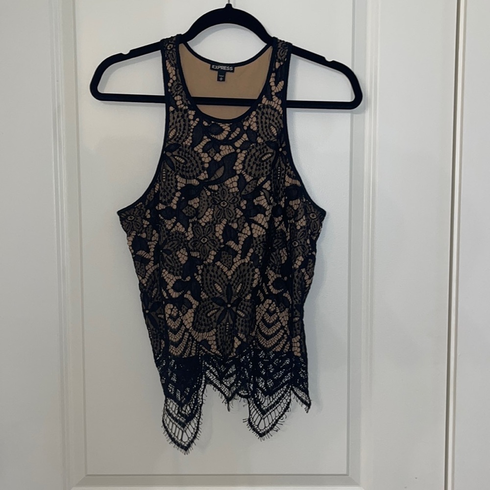 Express lacy tank